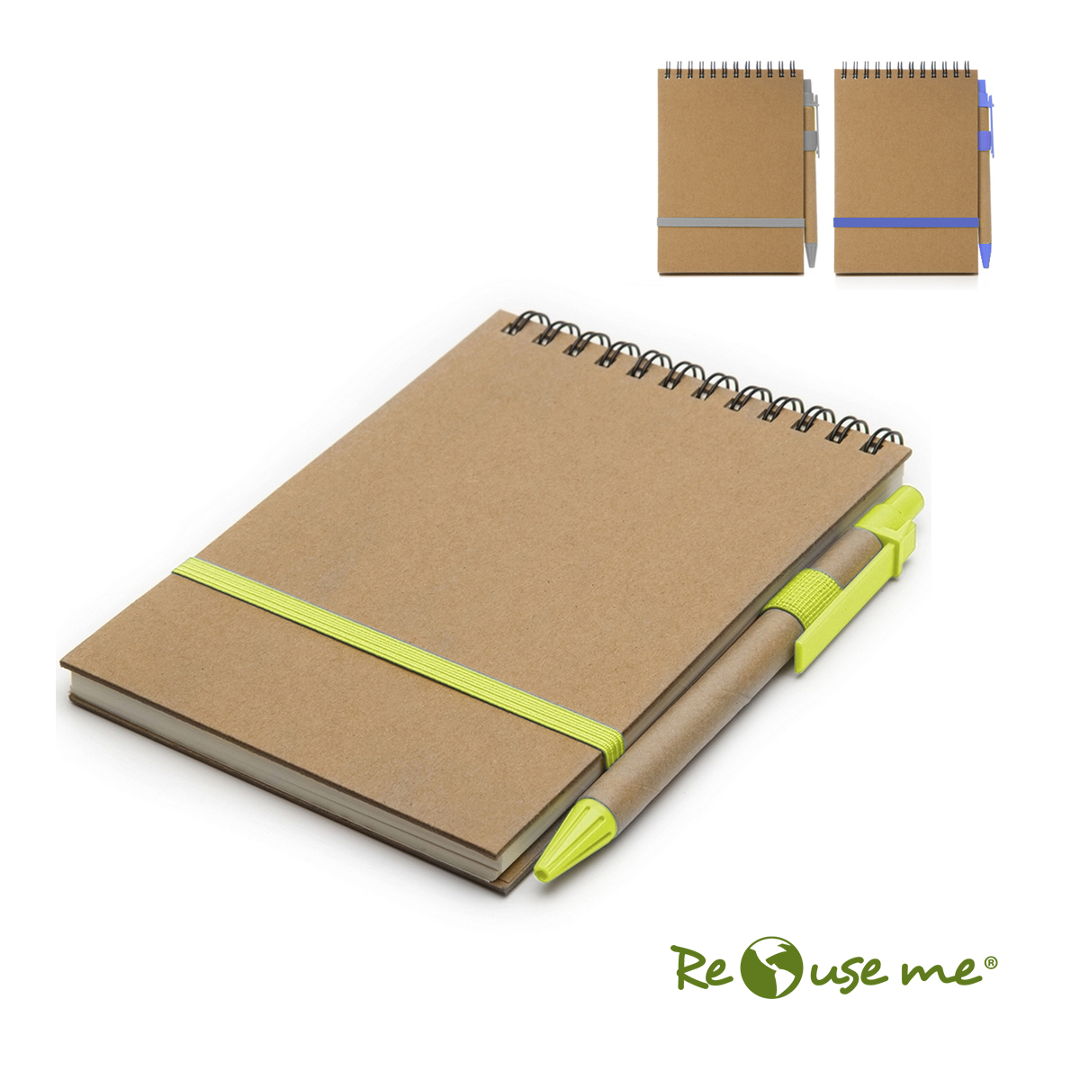 Cuaderno ECO1 Espiralado A6 C/boligrafo