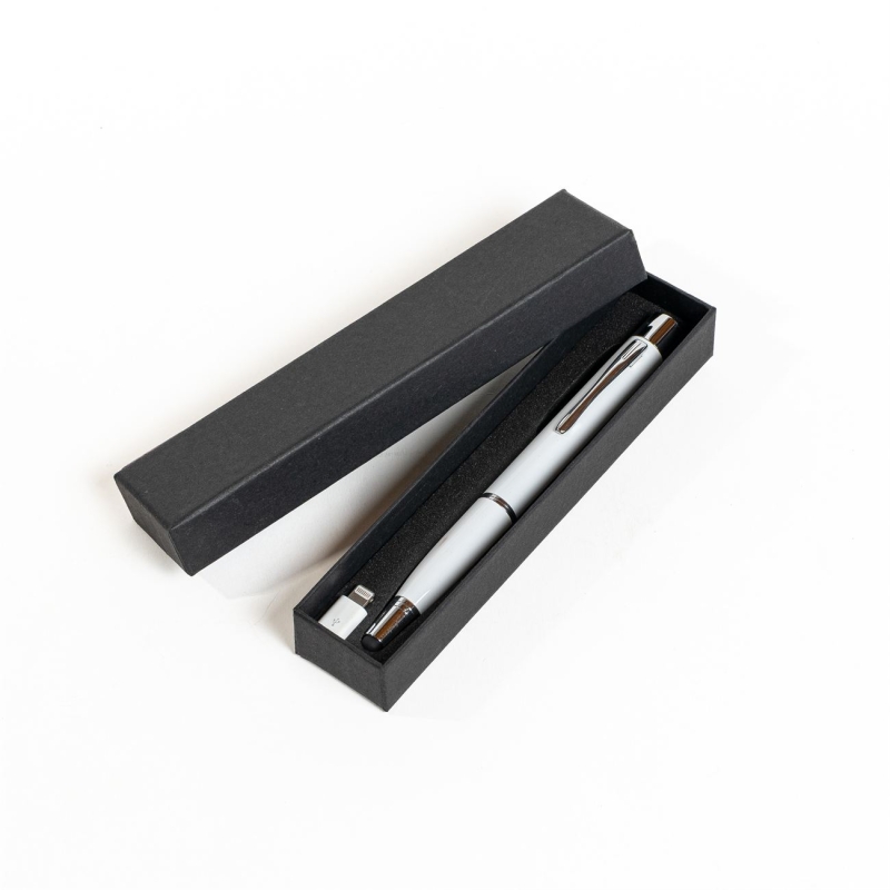 PB-2A.Bolígrafo metálico con power bank integrado y touch