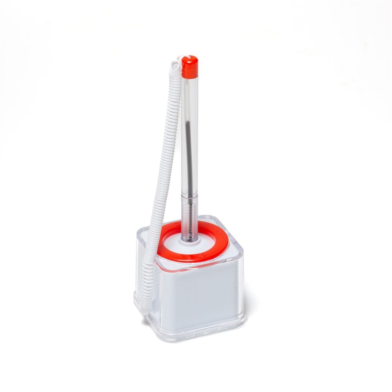 HL8414.Bolígrafo con base y cable de sujeción