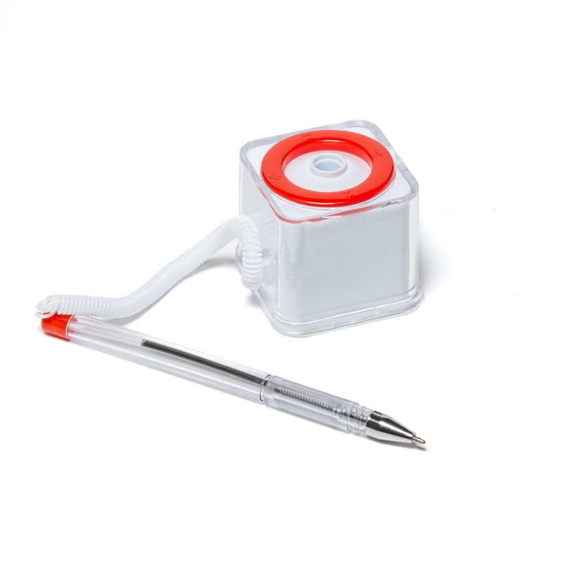 HL8414.Bolígrafo con base y cable de sujeción