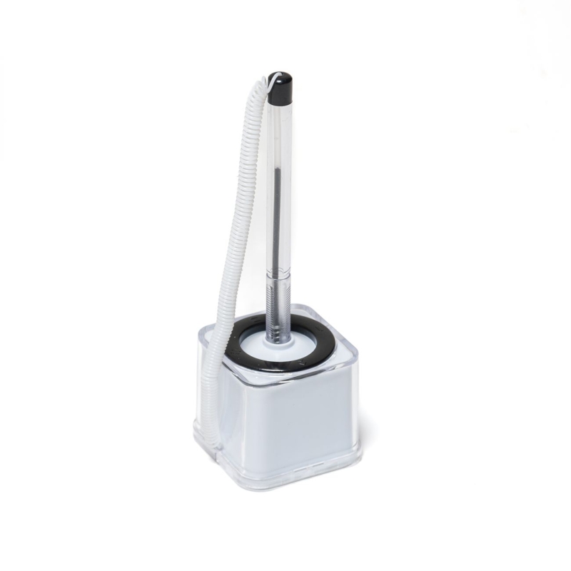HL8414.Bolígrafo con base y cable de sujeción