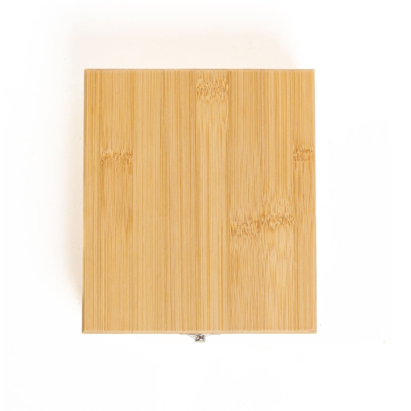 Set de vino en caja de madera de bamboo