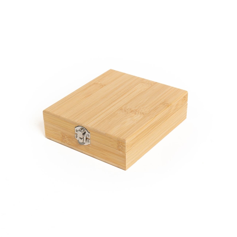 Set de vino en caja de madera de bamboo