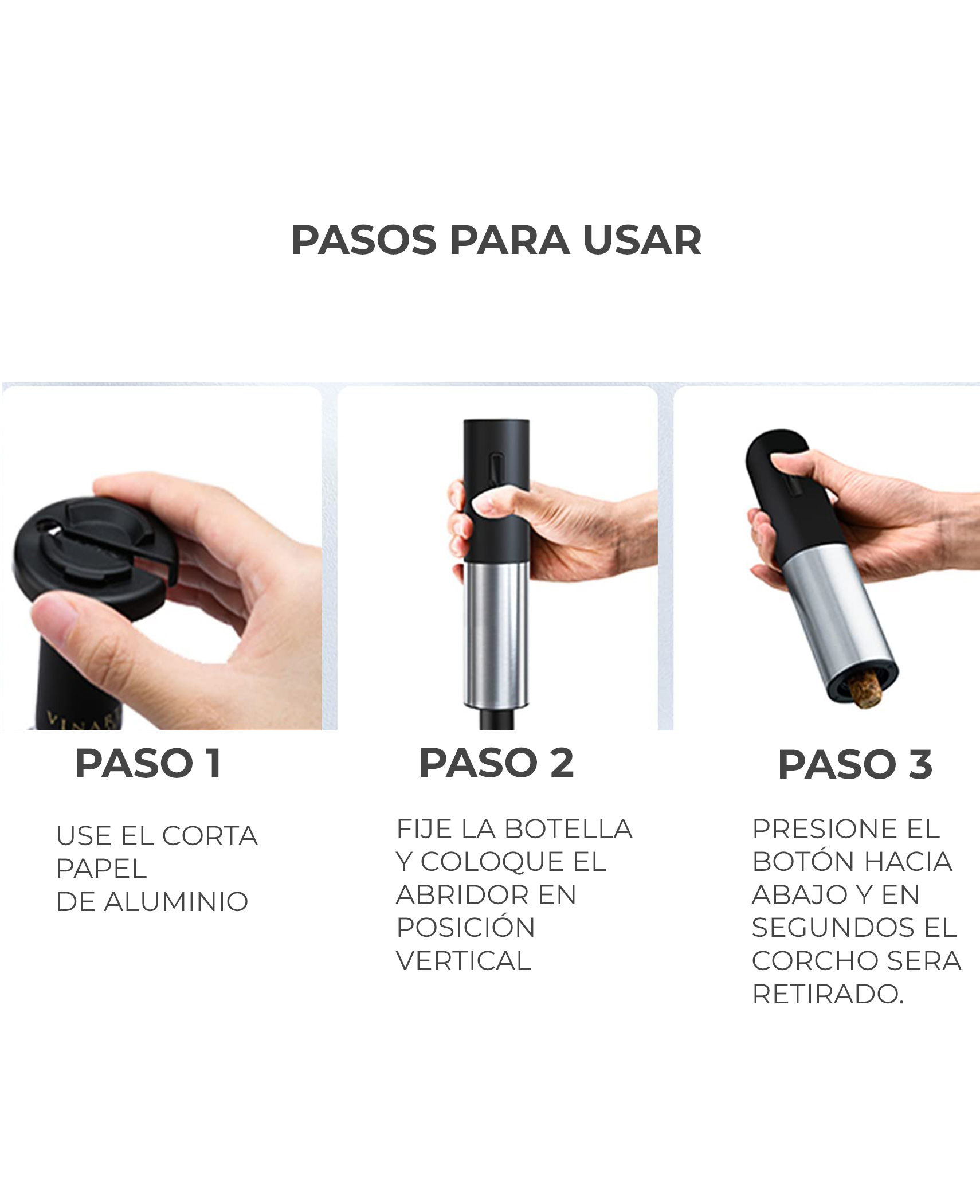 SACA CORCHOS AUTOMÁTICO