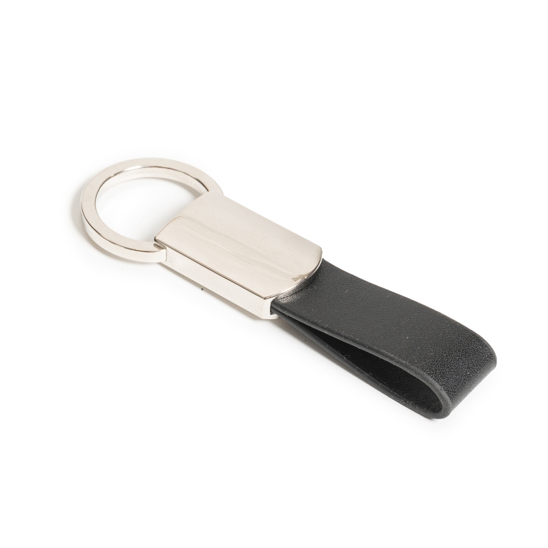 9160.Llavero metal cuero