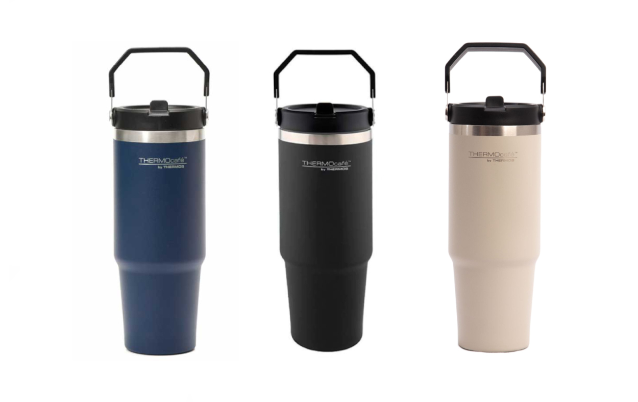 Tumbler ThermoCafé tapa con pico y manija 880ml