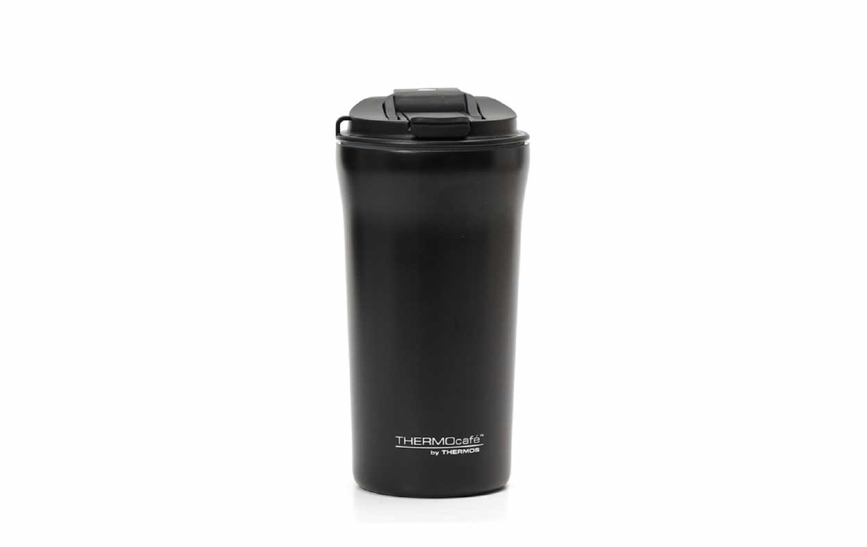 Vaso térmico ThermoCafé doble tapa abatible y sorbete