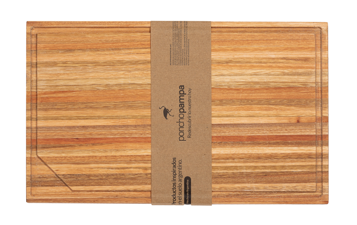Tabla de Asado Poncho Pampa 50x30x3 cm