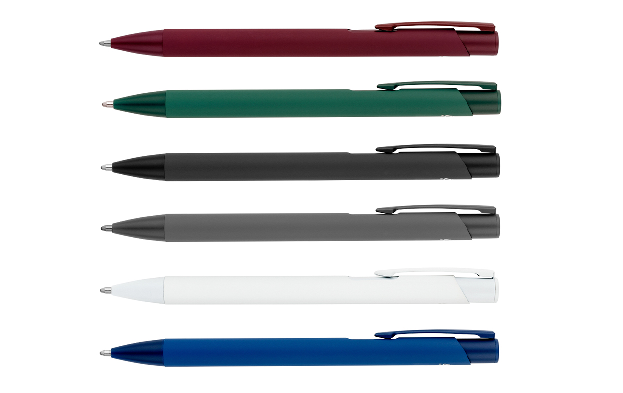 Bolígrafo Eco Aluminio Rubber