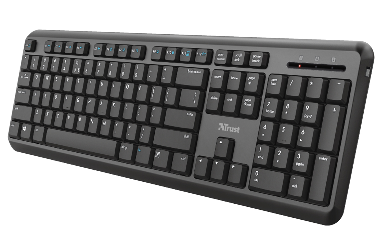 Teclado Silencioso inalámbrico Trust TK-350