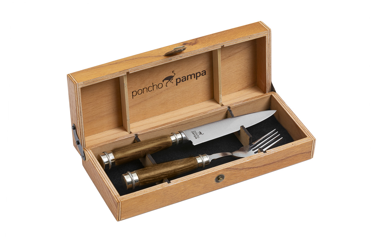 Set de Cubiertos Asado Premium Poncho Pampa