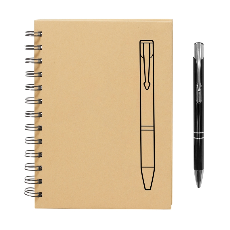 Set de libreta y bolígrafo