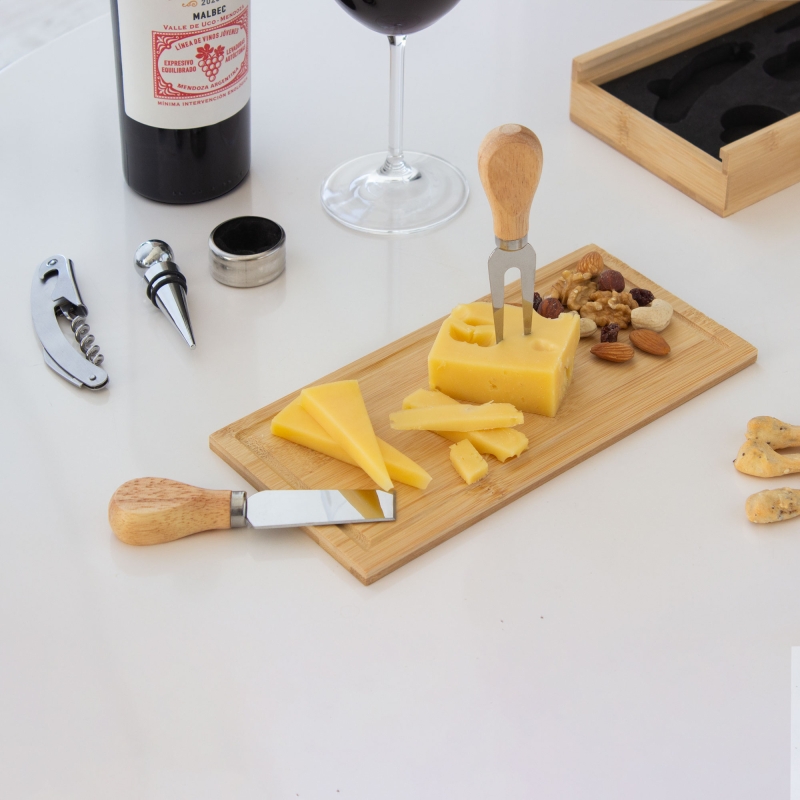 Set de vino y Tabla para quesos