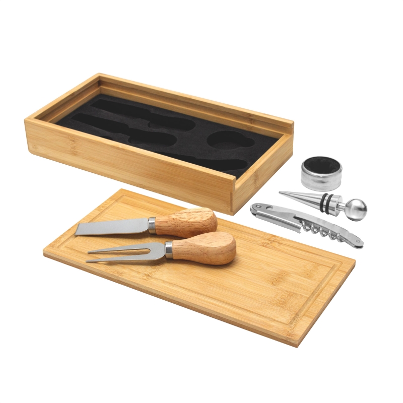 Set de vino y Tabla para quesos