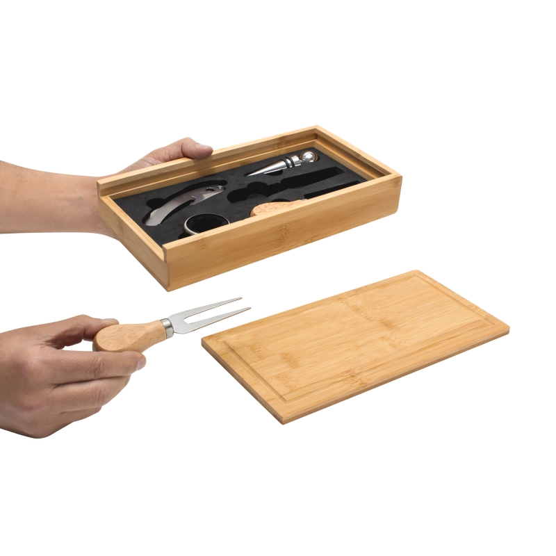 Set de vino y Tabla para quesos