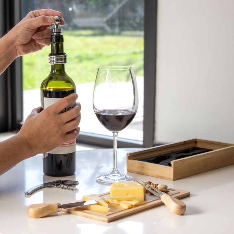 Set de vino y Tabla para quesos